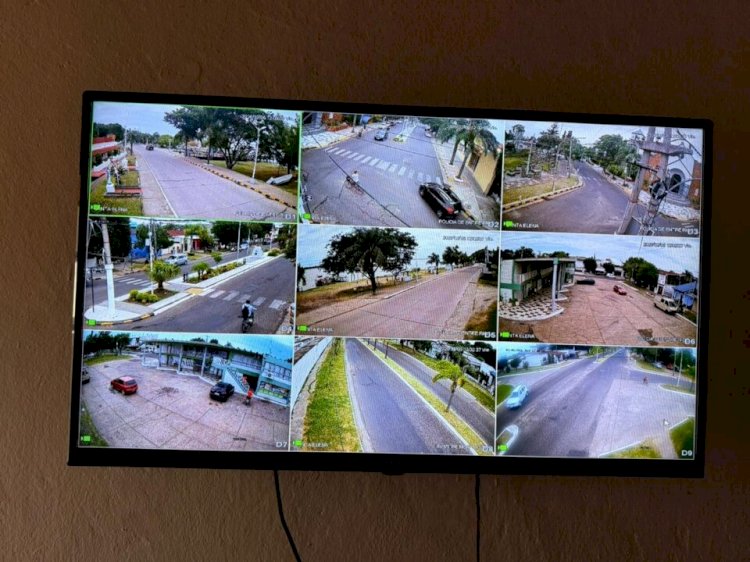 todas las cámaras de videovigilancia urbana de Santa Elena están en funcionamiento